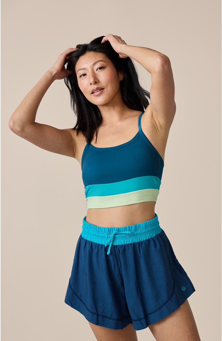 Nani Colorblock Bra, Main, color, Juniper
