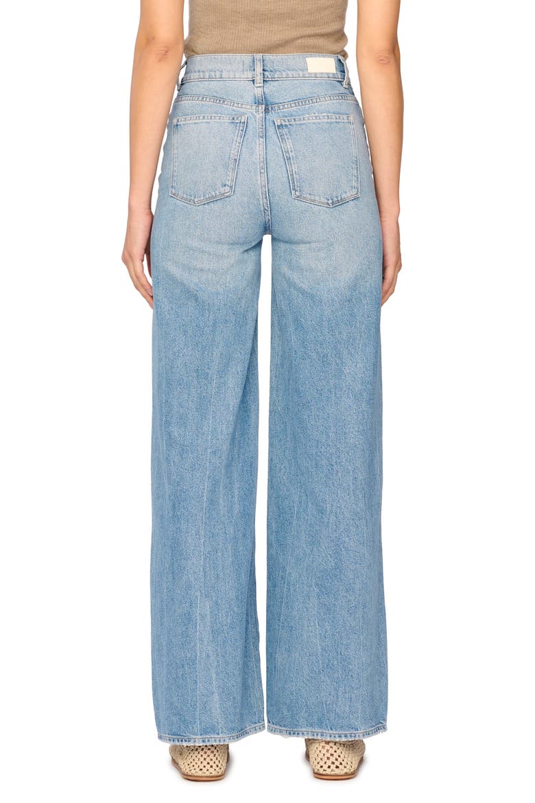 Hepburn Ripped High Waist Wide Leg Jeans, Alternate, color, SALTON SEA DISTRESSE