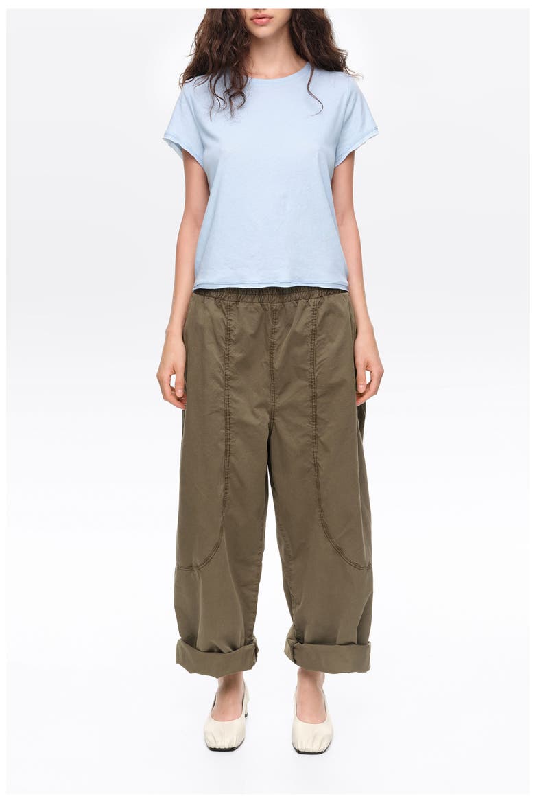 Topstitched Pocket Joggers, Main, color, KHAKI