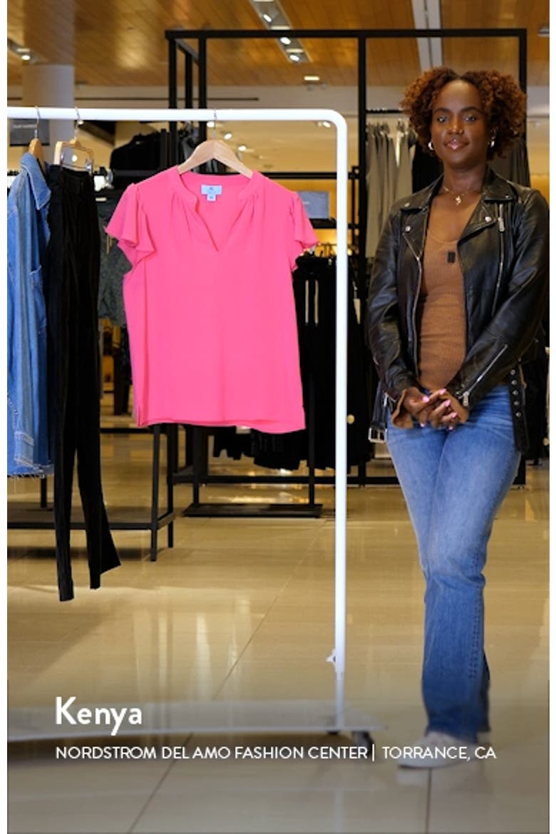 Flutter Sleeve V-Neck Top video