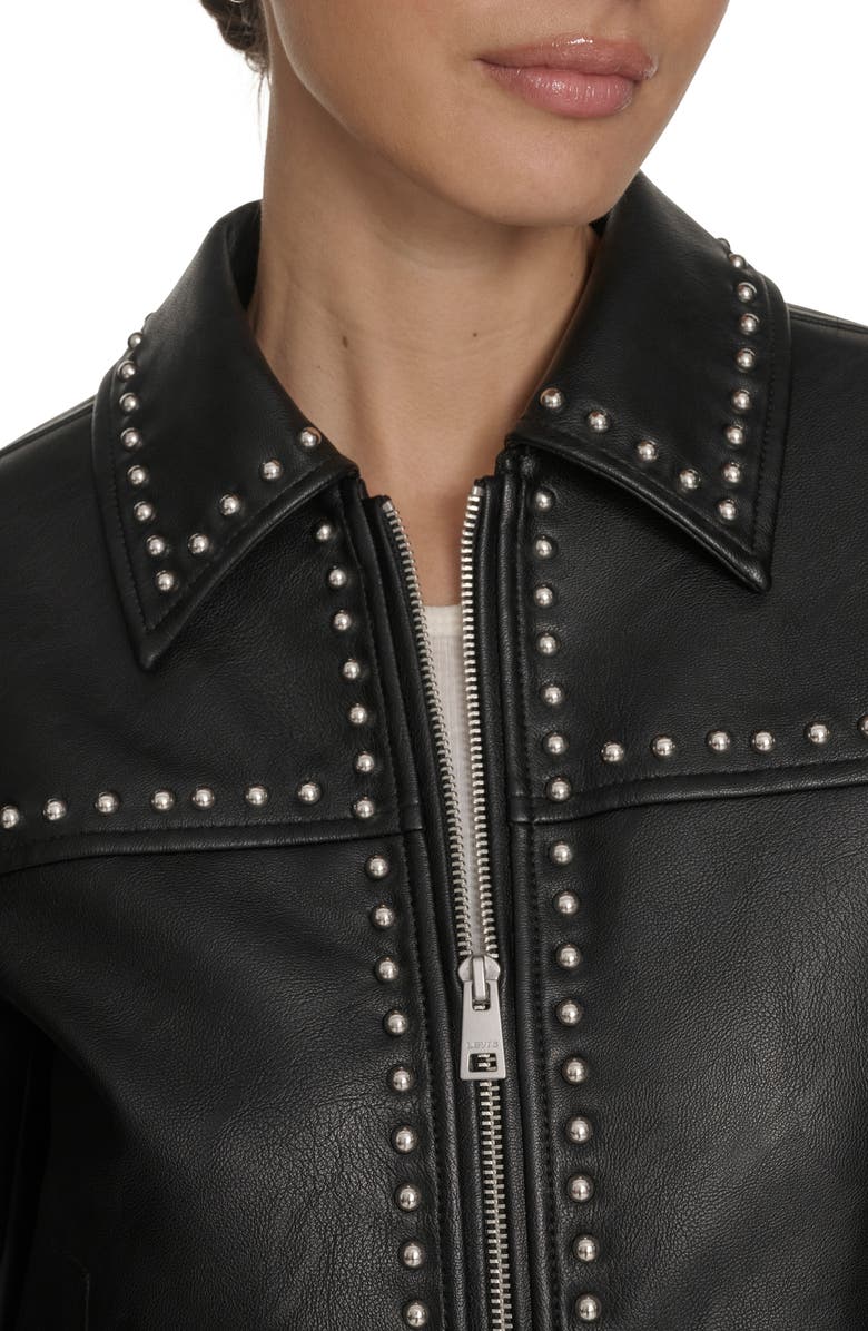 Levi's<sup>®</sup> Studded Faux Leather Jacket, Alternate, color, Black