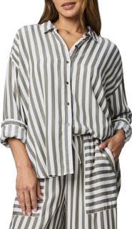 Splendid Ella Stripe Button-Up Shirt