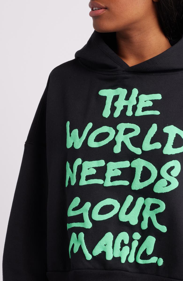 Dressed in Lala World Needs Magic Graphic Hoodie, Alternate, color,