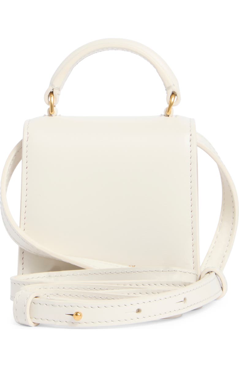 Off-White Micro Jitney Leather Top Handle Bag, Alternate, color,