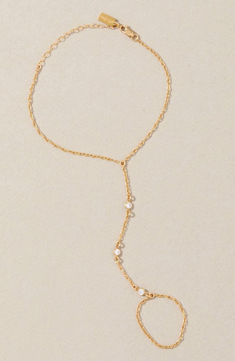 Set & Stones Cyrus Hand Chain, Alternate, color, Gold