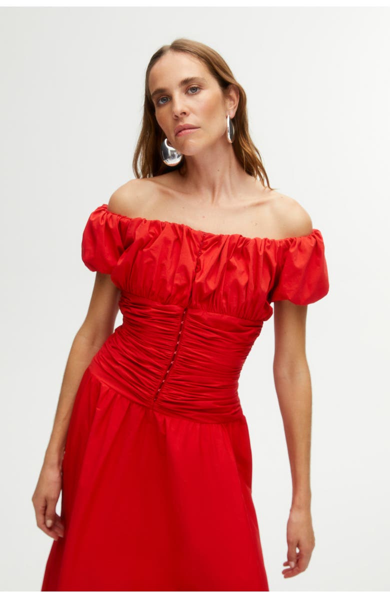 Nocturne Drape Midi Dress, Alternate, color,