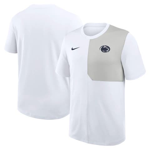 Men's Nike White Penn State Nittany Lions 2025 Sideline UV Performance Coach T-Shirt