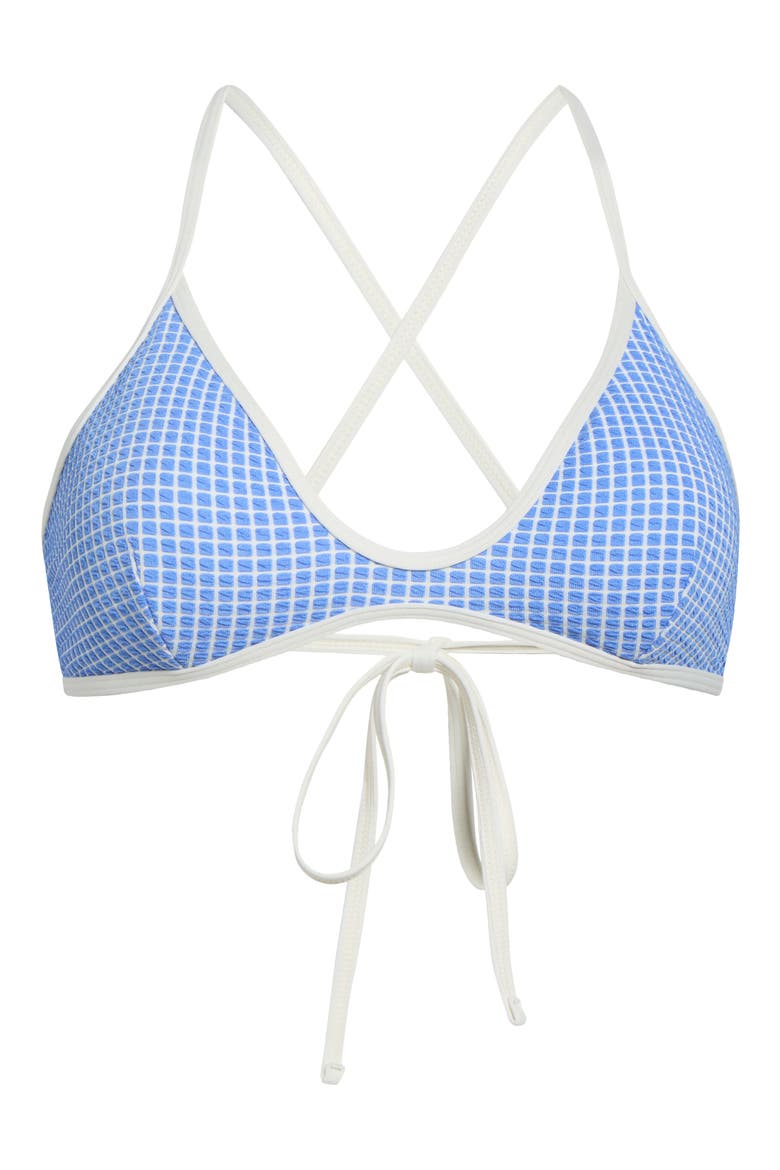 Poolside Crossback Swim Top, Alternate, color, BLUE