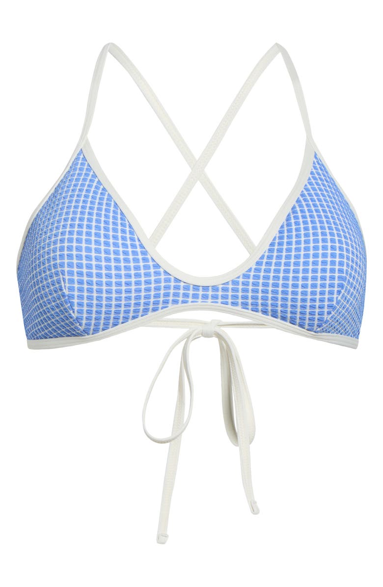 Rip Curl Poolside Crossback Swim Top, Alternate, color, Blue