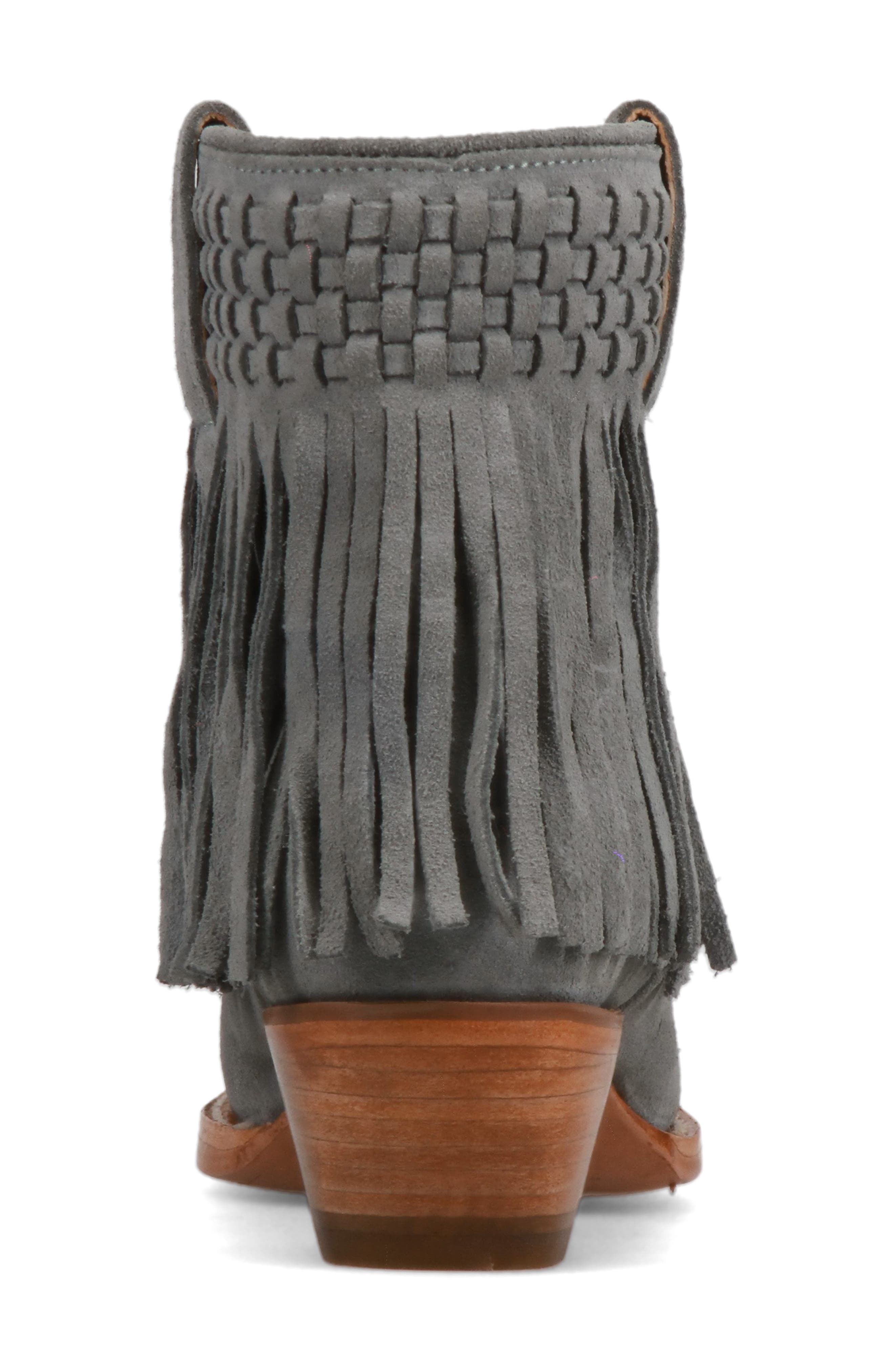 Frye Sacha Fringe Western Bootie, Alternate, color, 
