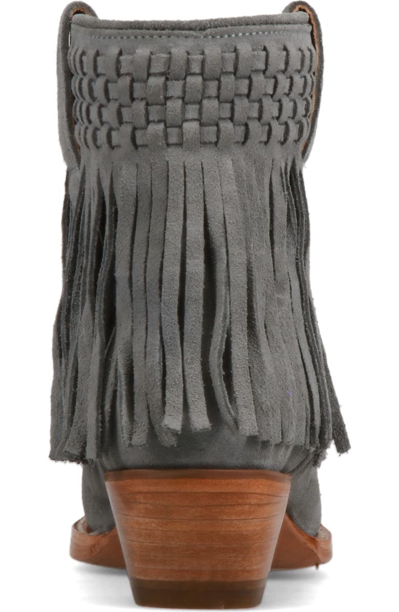 Frye Sacha Fringe Western Bootie, Alternate, color,