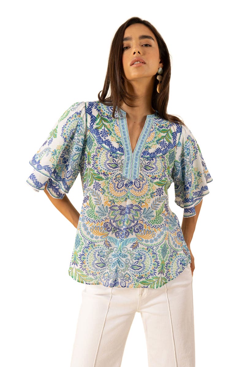 Hale Bob Braelyn Voile Top, Alternate, color, 