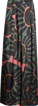 Dries Van Noten Pamplona Pleated Wide Leg Pants