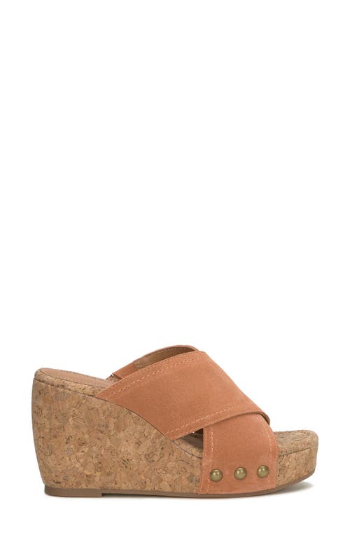 LUCKY BRAND LUCKY BRAND VALMAI PLATFORM WEDGE SLIDE SANDAL 