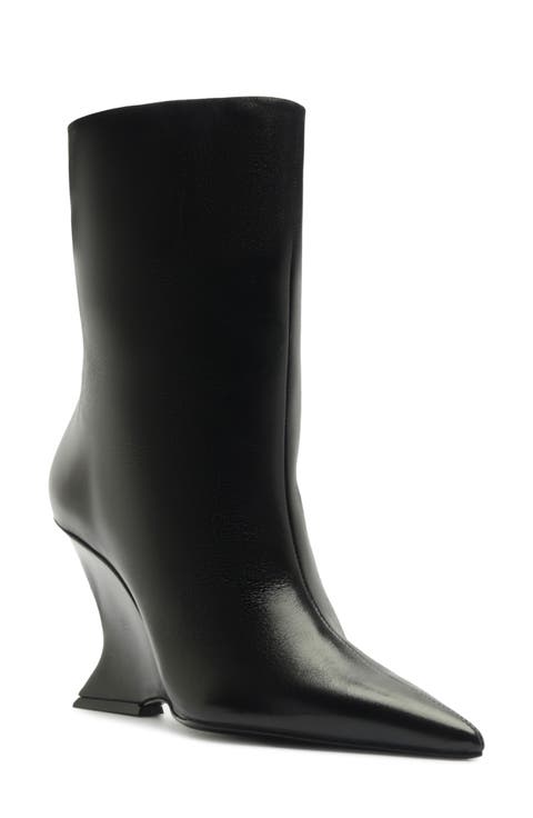 Siena Pointed Toe Wedge Bootie
