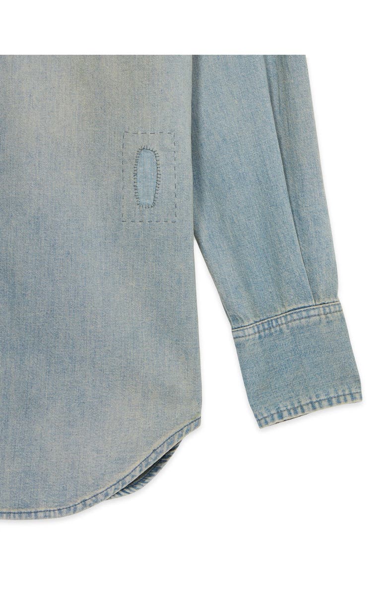 Fortela Jennyvint Custom Wash Denim Shirt, Alternate, color, D470