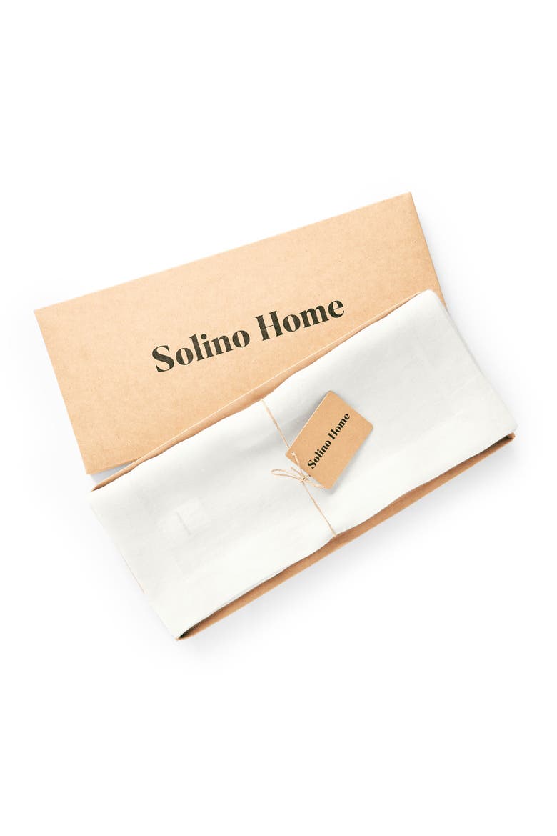 Linen Table Runner - Sonoma, Alternate, color, White