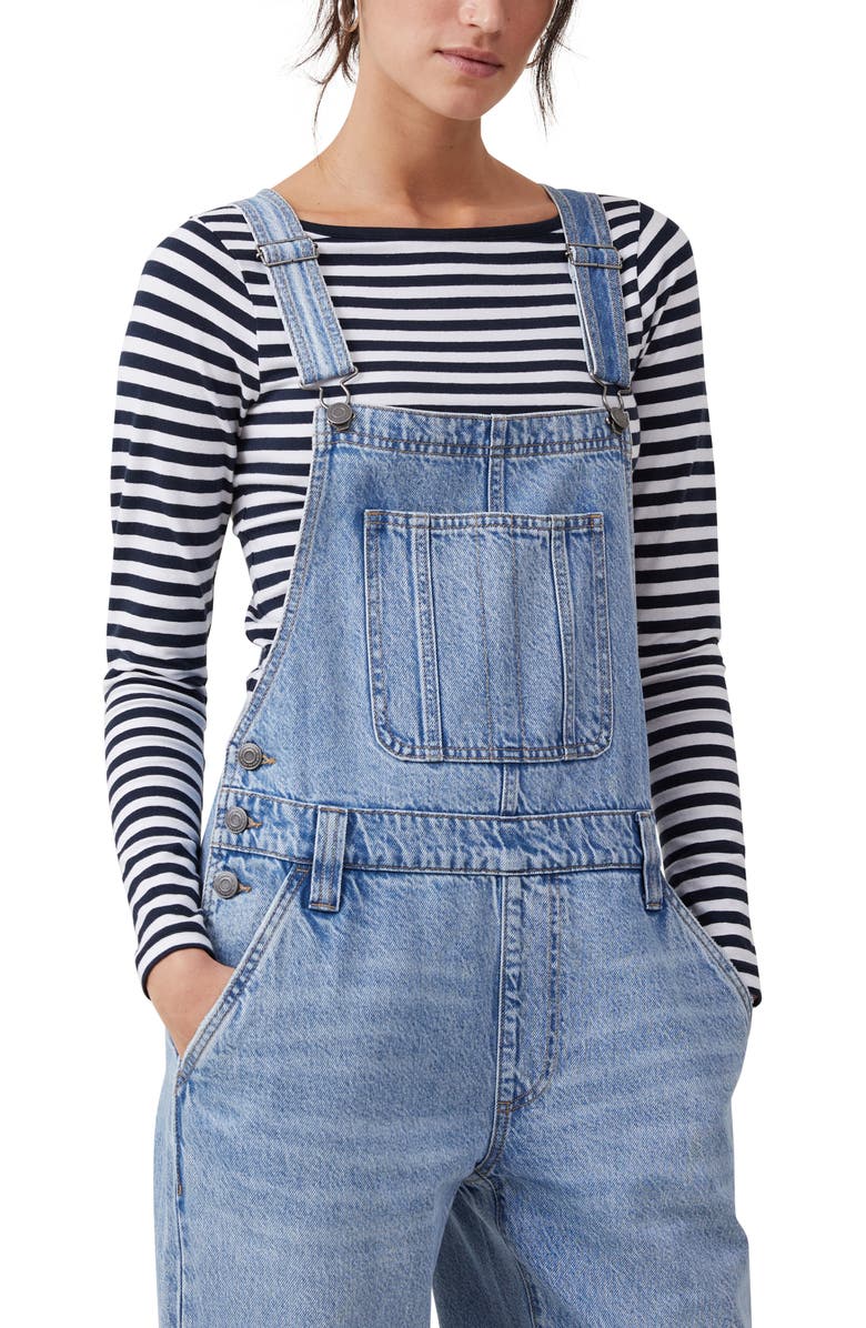 Cotton On Denim Overalls, Alternate, color, 
