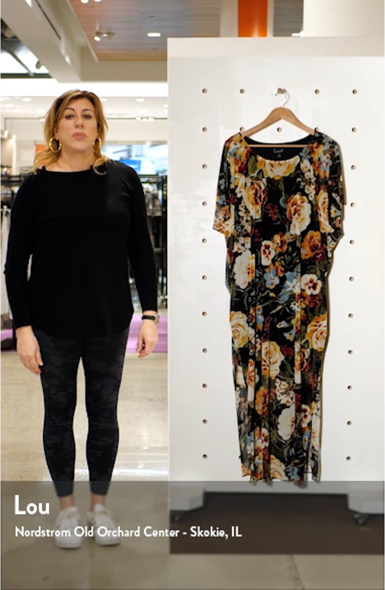 Floral Print Maxi Dress, sales video thumbnail