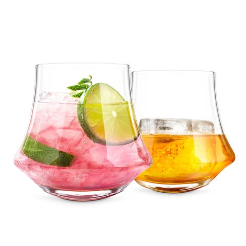Revolve Double Old Fashioned Glass, Set of 2