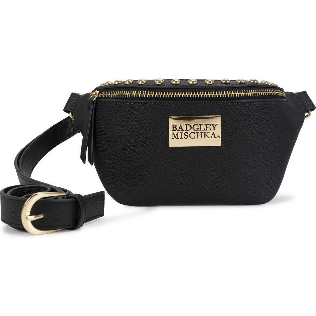 BADGLEY MISCHKA Bridgette Vegan Leather Belt Bag in Black  product