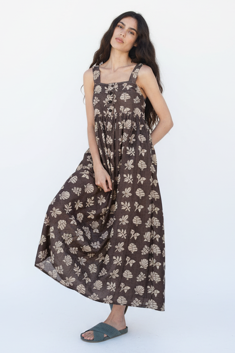 Gabby Button-up Ankle Length Dress