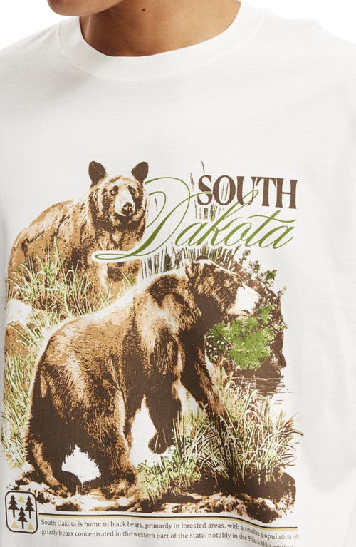 COTTON ON COTTON ON SOUTH DAKOTA COTTON GRAPHIC T-SHIRT