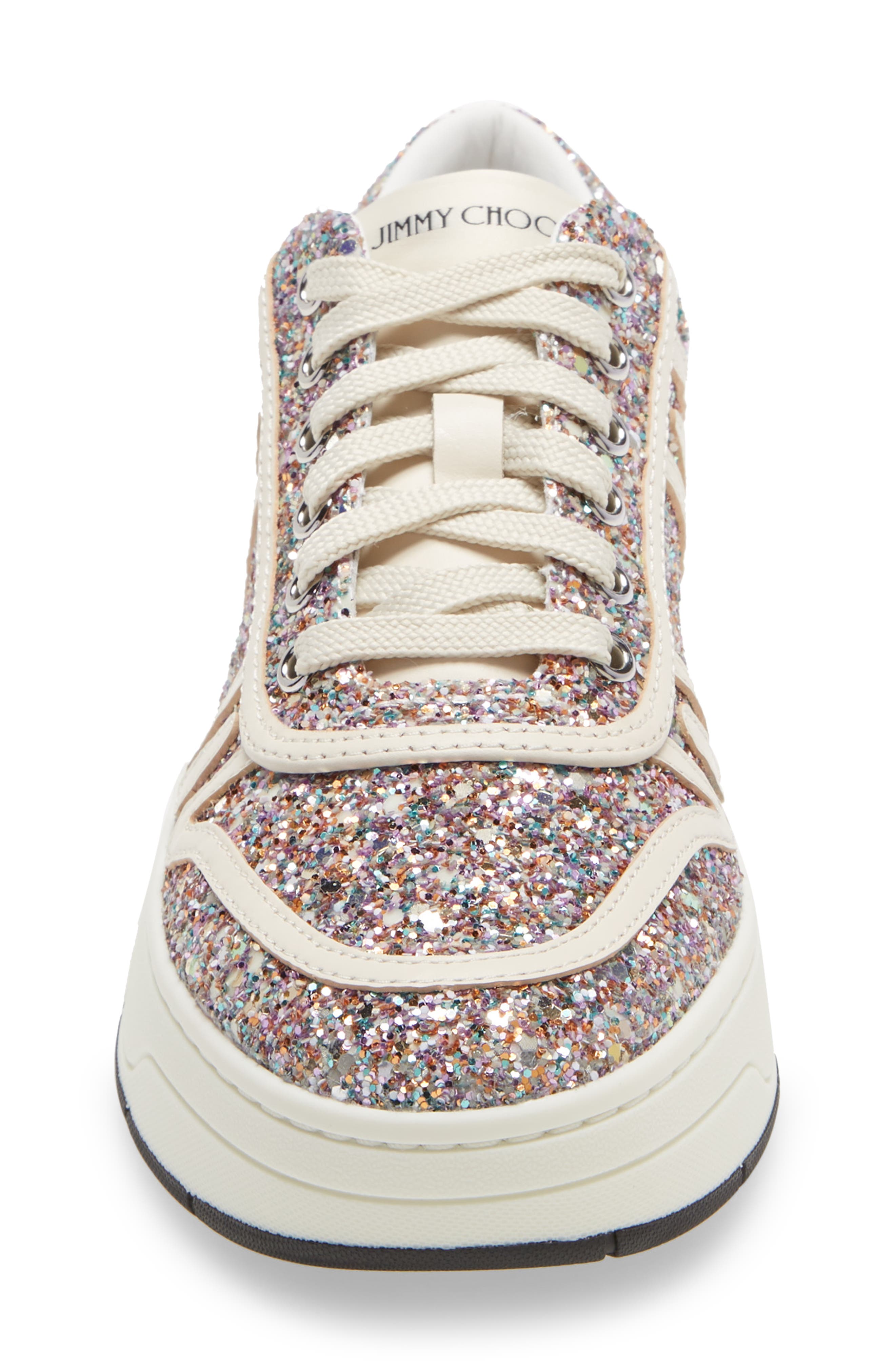 Jimmy Choo Hawaii Glitter Sneaker, Alternate, color, 