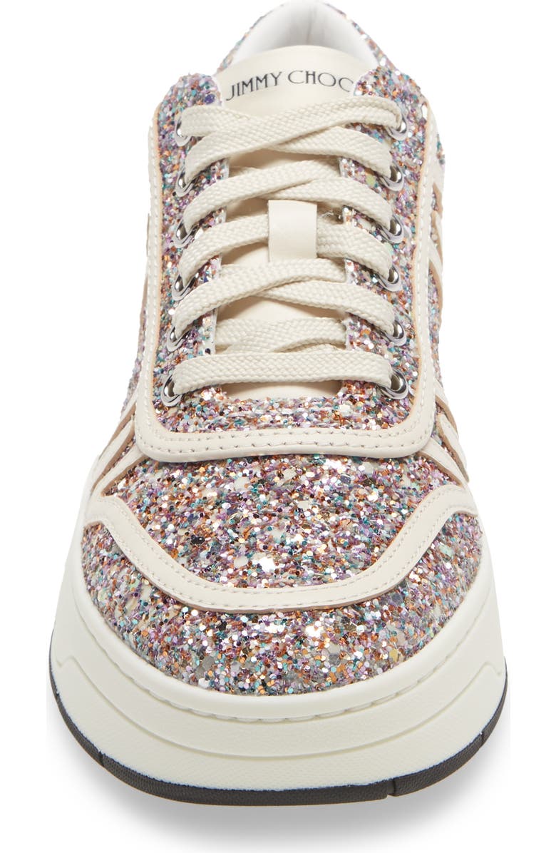 Jimmy Choo Hawaii Glitter Sneaker, Alternate, color,