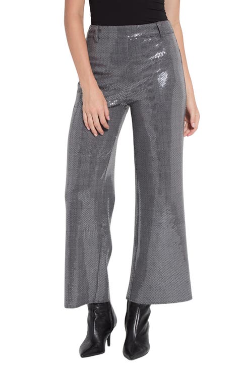 Mireille Sequin High Waist Wide Leg Trousers