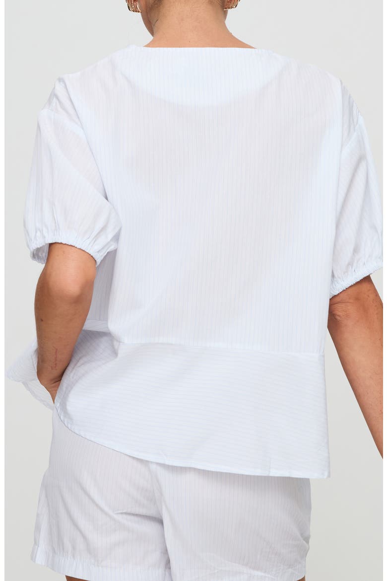 Sunblind Front Tie Top, Alternate, color, WHITE