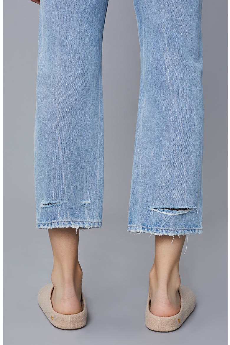 Emilie Straight Leg Crop Jeans, Alternate, color, LT SEAGLASS
