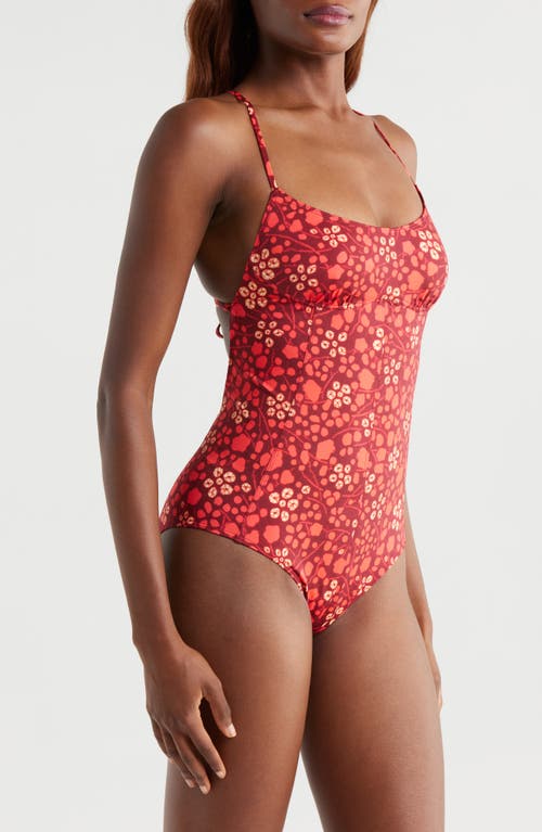 Ulla Johnson Positano One-piece Swimsuit In Red
