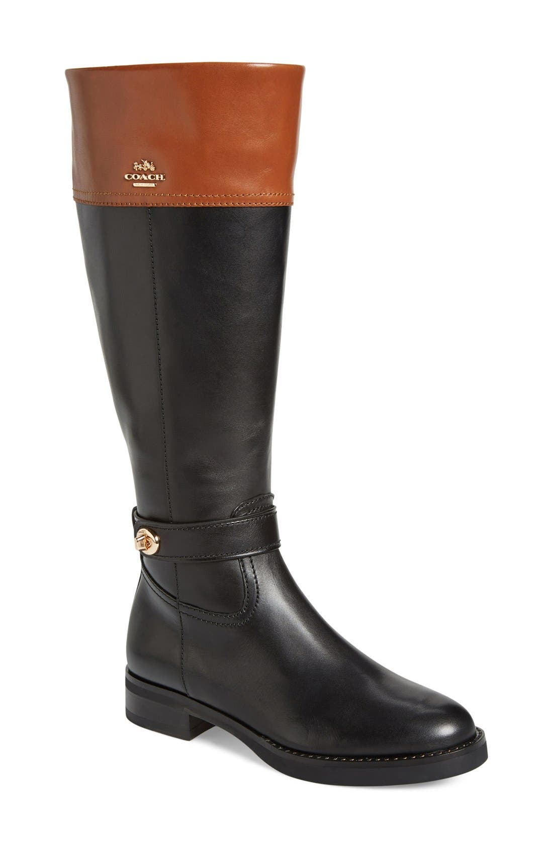 COACH 'Eva' Riding Boot, Main, color, 