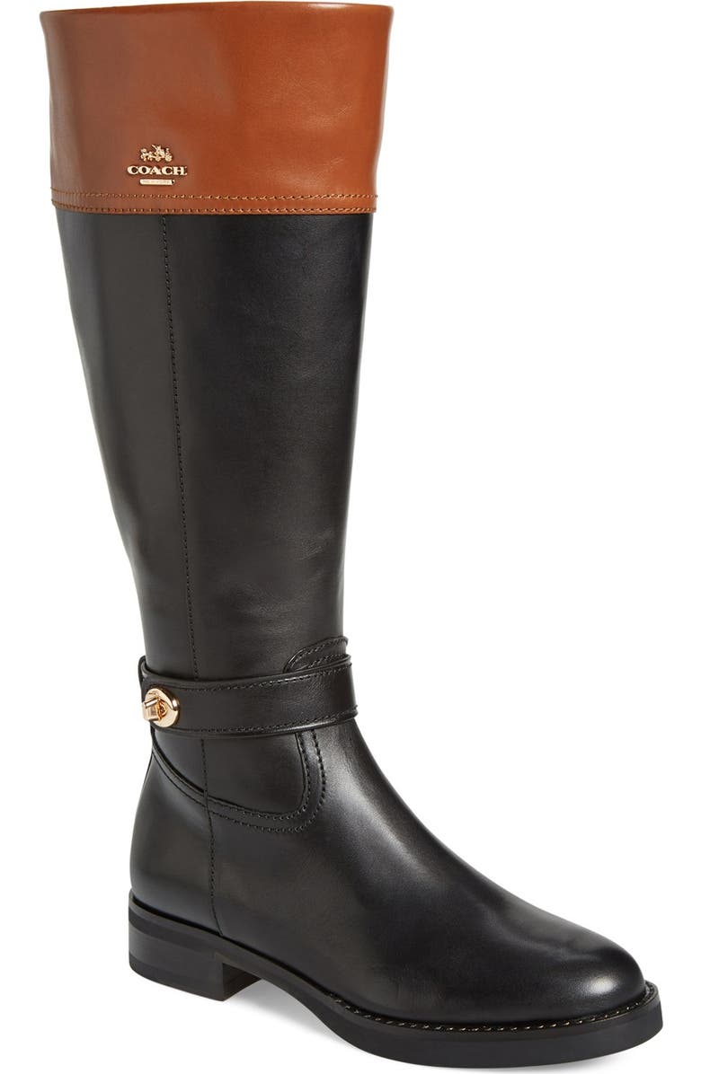 COACH 'Eva' Riding Boot, Main, color,