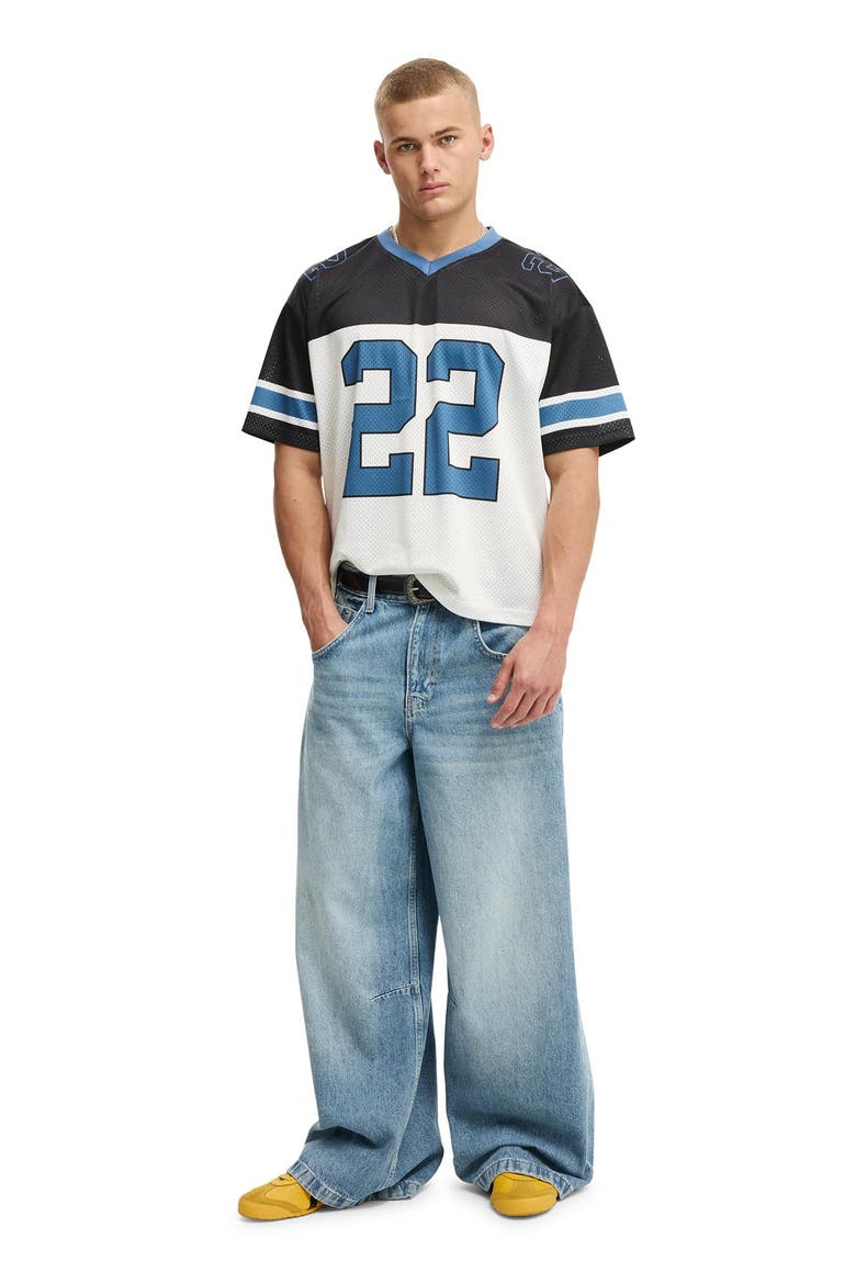 Men's Football Jersey, Alternate, color, True Navy  Ecru 22
