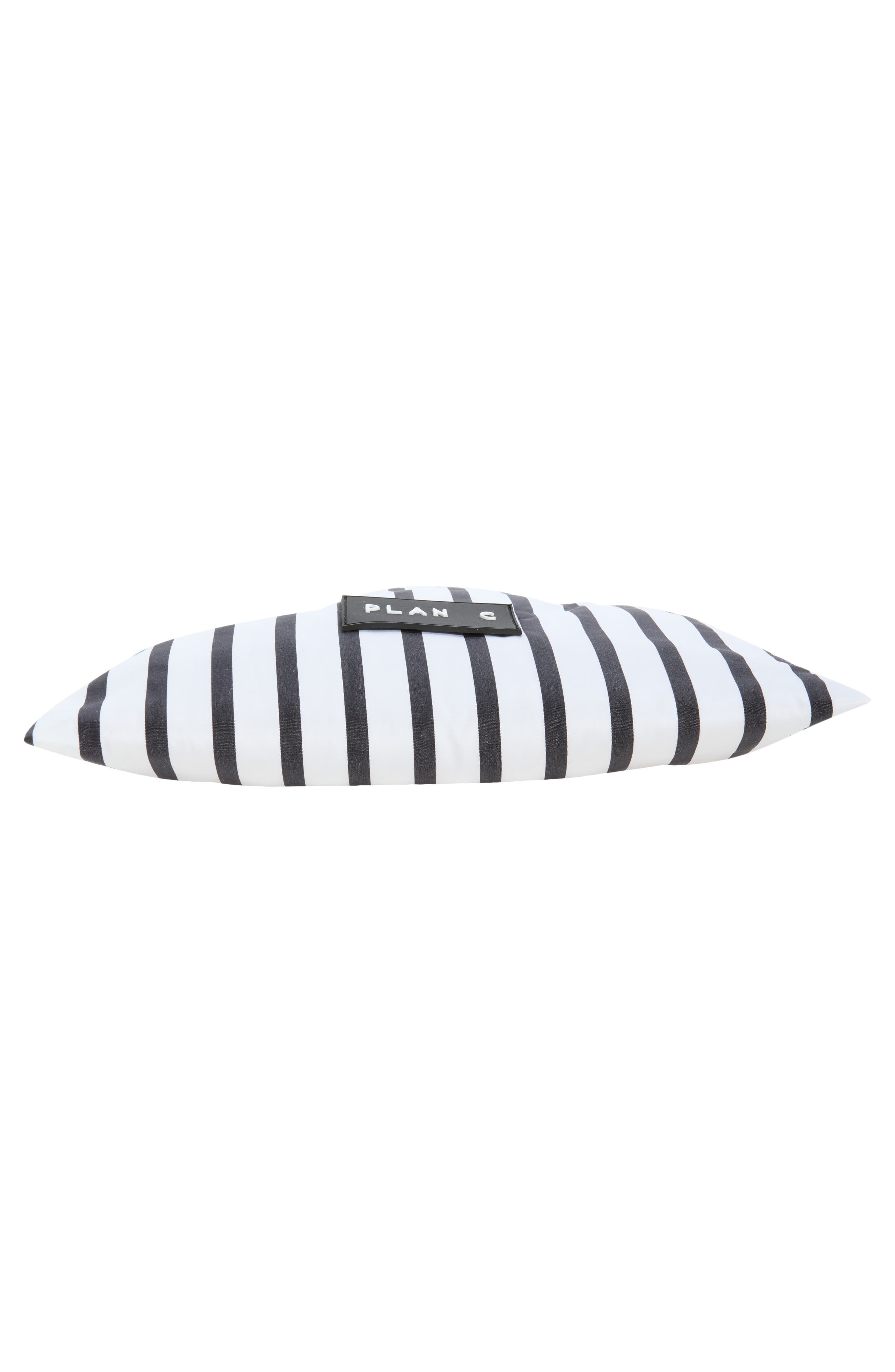 Stripe Cotton Shopper (Nordstrom Exclusive), Alternate, color, RIN07 WHITE BASE BLACK STRIPE