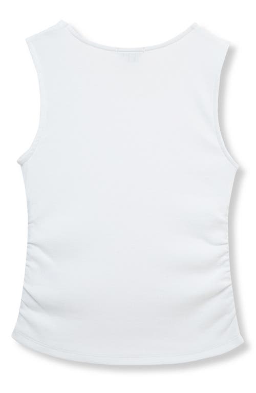 Habitual Kids Kids' Ruched Rib Tank In White
