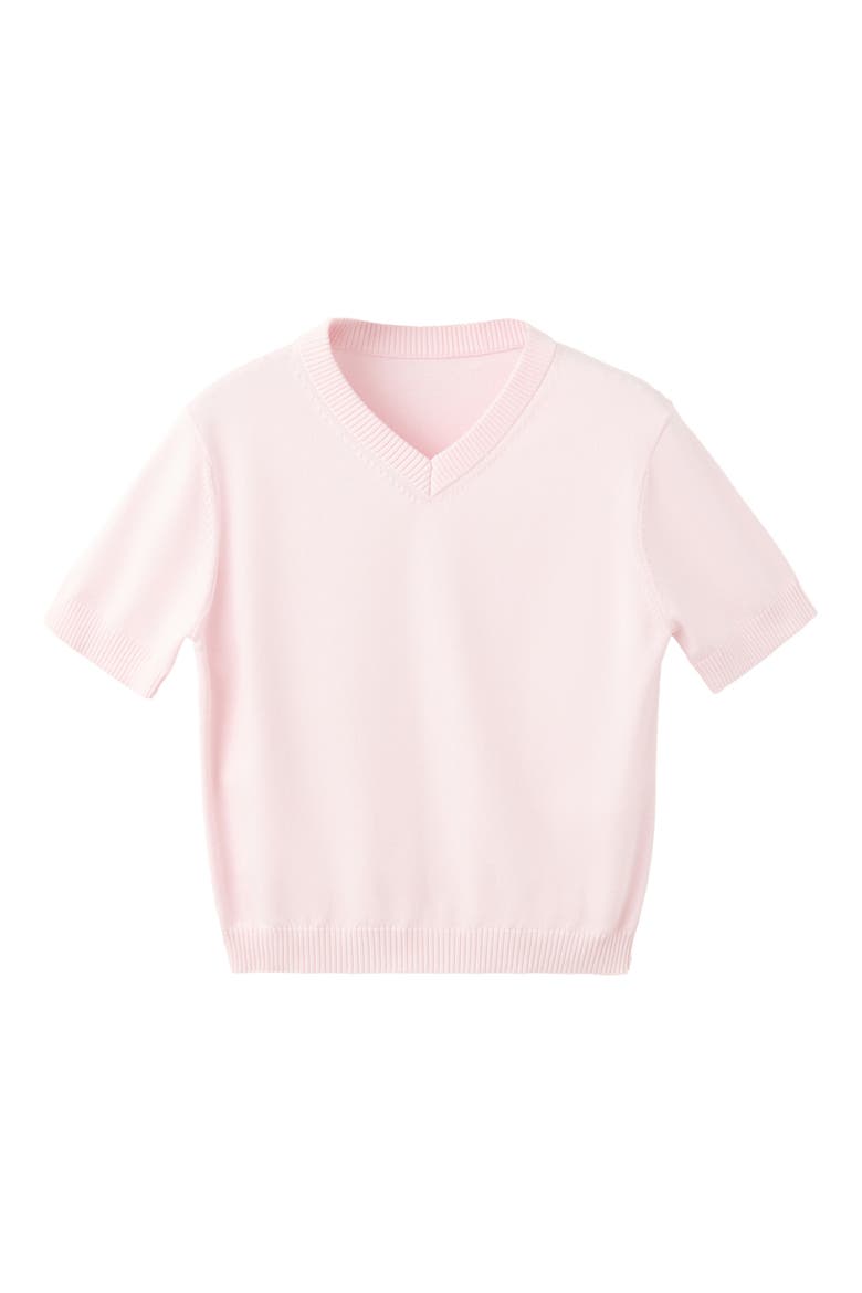 V-Neck Sweater, Alternate, color, LIGHT PINK