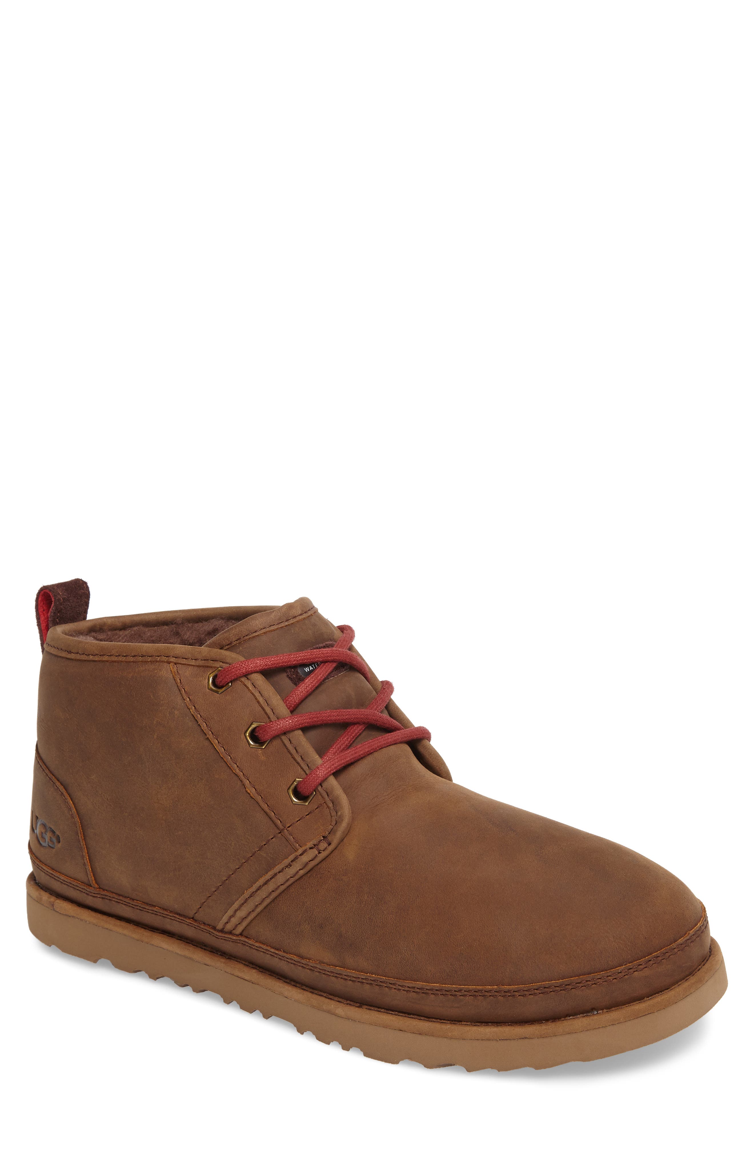 UGG Neumel Waterproof Chukka Boot, Main, color, GRIZZLY