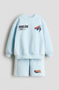 H&M 2-piece Printed Sweatshirt Set