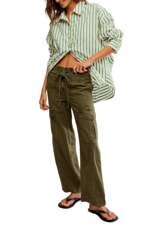 Free People Park Ave Cotton Cargo Pants In Adventurer