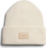 rag & bone Blake Logo Patch Ribbed Beanie