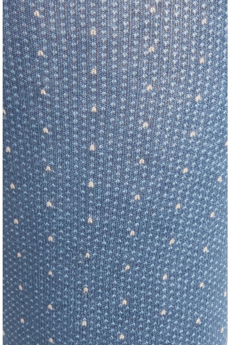 Dot Mélange Compression Dress Socks, Alternate, color, STEEL BLUE