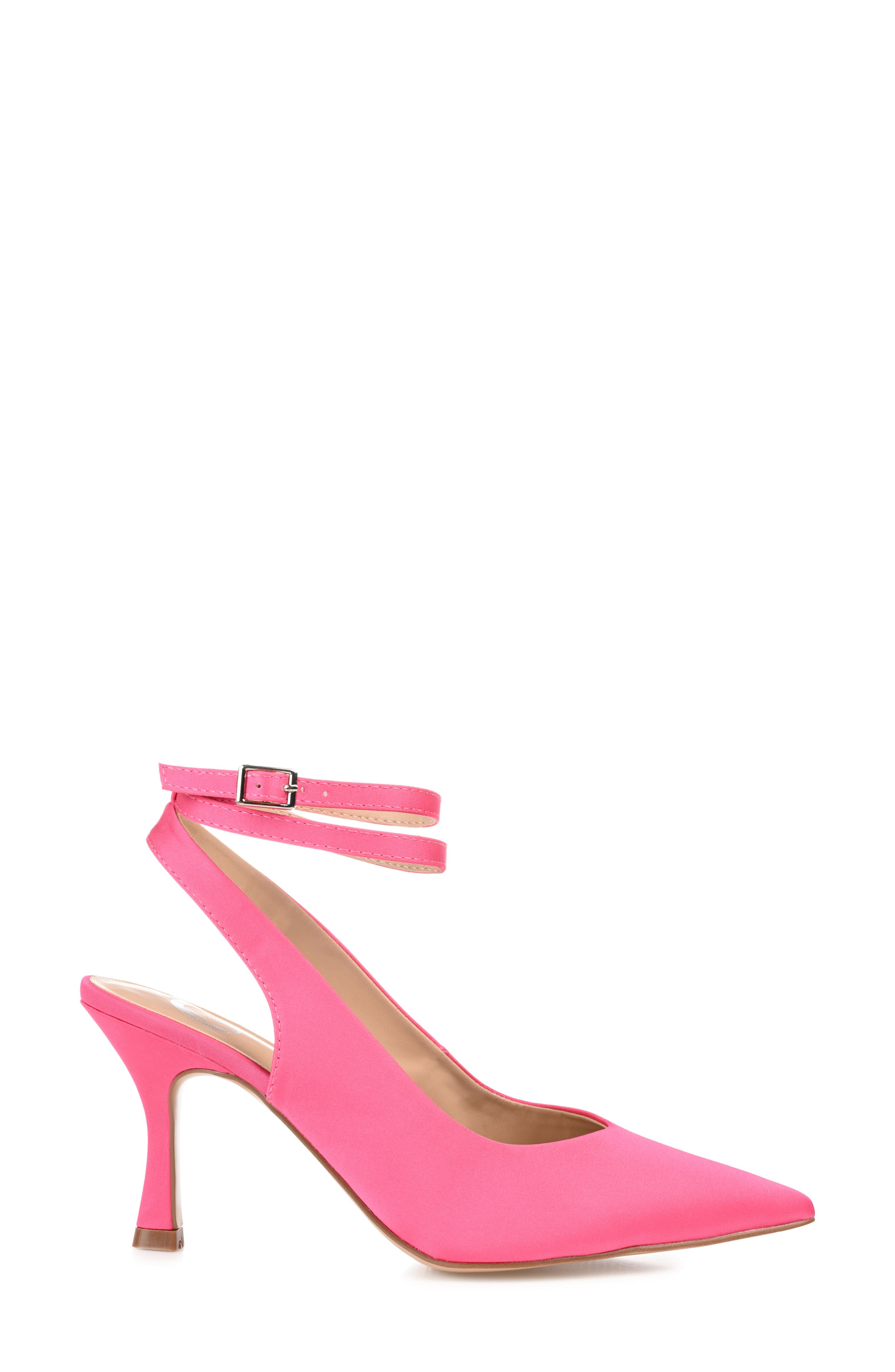Journee Collection Marcella Ankle Strap Pump - Wide Width, Alternate, color, Fuchsia