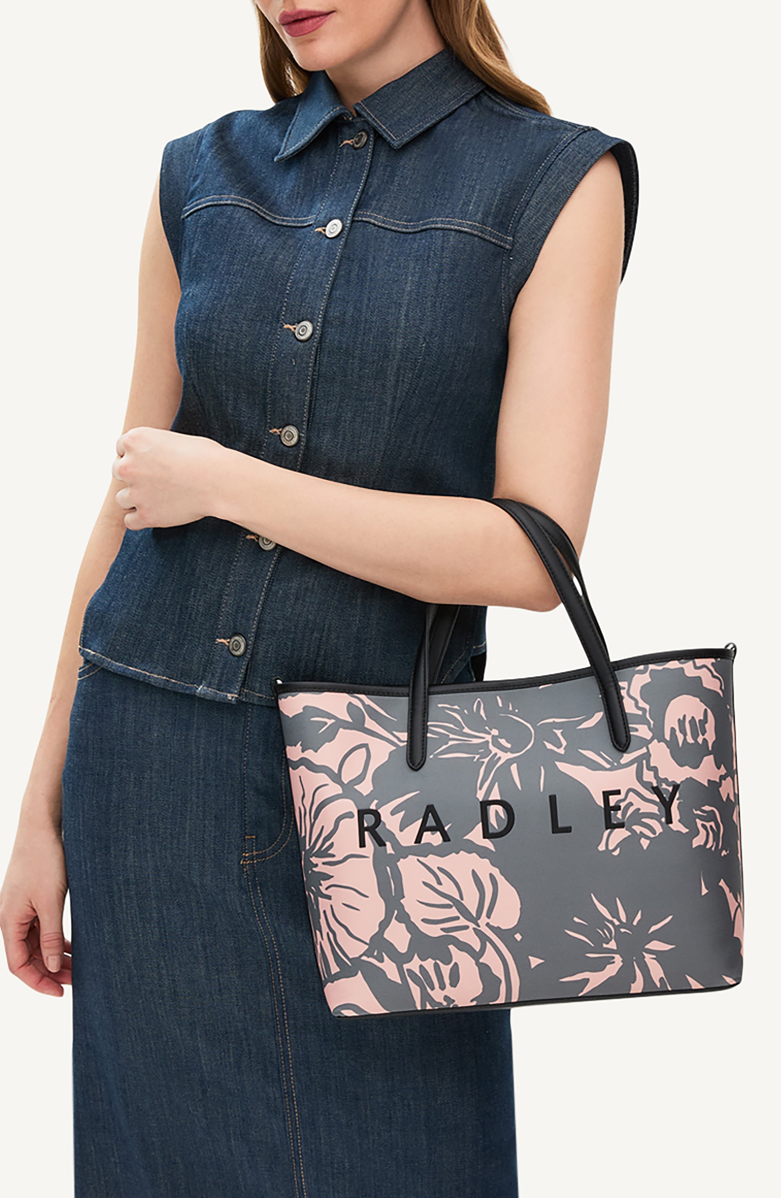 Radley Southwell Gardens Floral Large Tote Bag, Alternate, color, Black