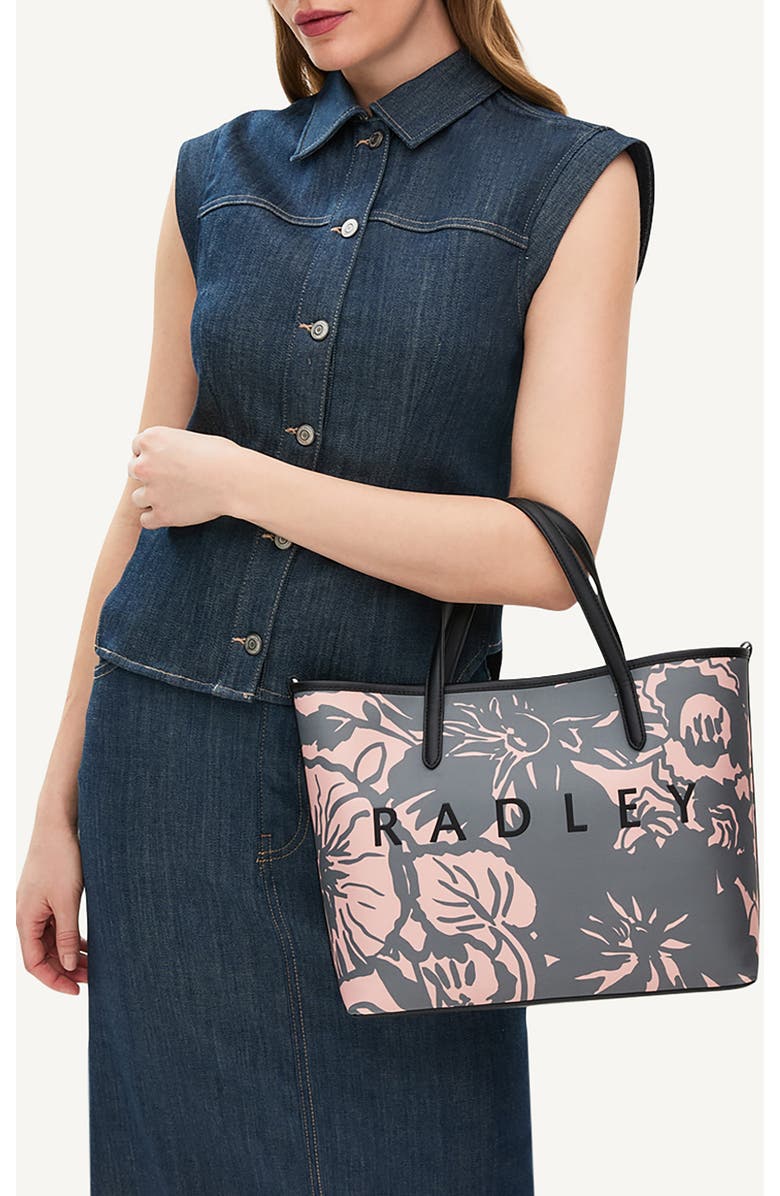 Radley Southwell Gardens Floral Large Tote Bag, Alternate, color, Black