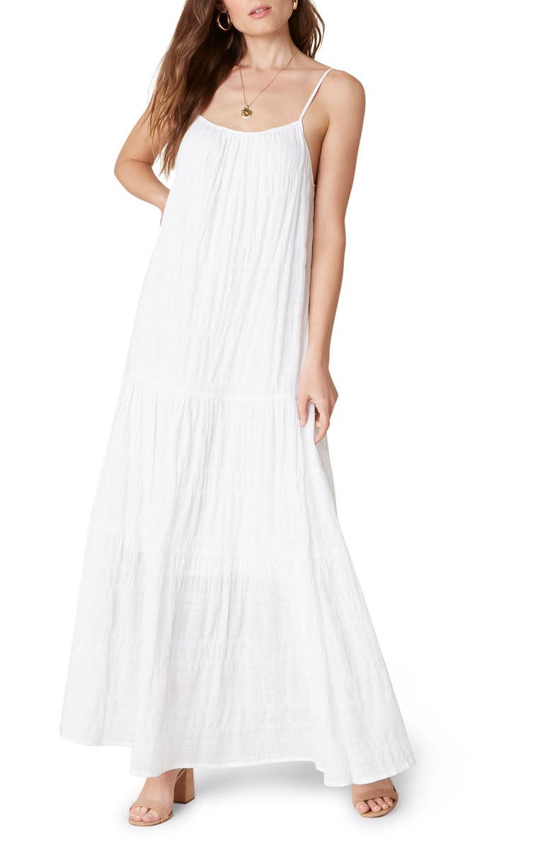 BB Dakota by Steve Madden Tiered Voile Maxi Dress, Main, color, 