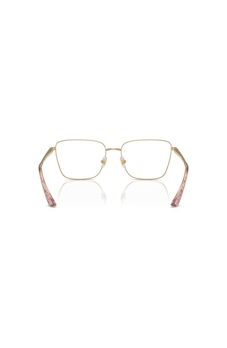 Jimmy Choo 55mm Rectangle optical glasses, Alternate, color, Gold
