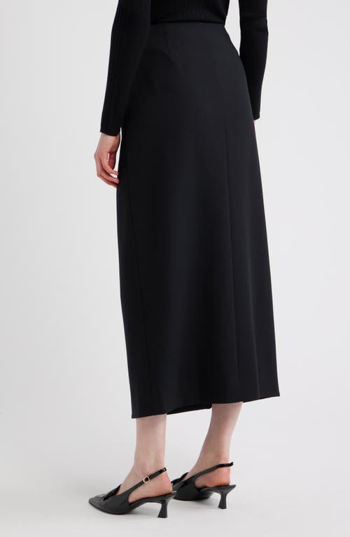 Nordstrom Wrap Midi Skirt In Black